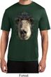 Mens Shirt Big Black Bear Face Moisture Wicking Tee T-Shirt
