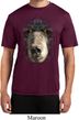 Mens Shirt Big Black Bear Face Moisture Wicking Tee T-Shirt