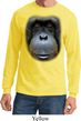 Mens Shirt Big Orangutan Face Long Sleeve Tee T-Shirt