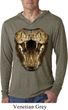 Mens Shirt Big Cobra Snake Face Lightweight Hoodie Tee T-Shirt