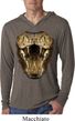 Mens Shirt Big Cobra Snake Face Lightweight Hoodie Tee T-Shirt