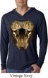Mens Shirt Big Cobra Snake Face Lightweight Hoodie Tee T-Shirt