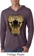 Mens Shirt Big Cobra Snake Face Lightweight Hoodie Tee T-Shirt