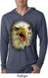 Mens Shirt Big Eagle Face Lightweight Hoodie Tee T-Shirt