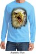 Mens Shirt Big Eagle Face Long Sleeve Tee T-Shirt