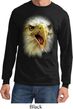 Mens Shirt Big Eagle Face Long Sleeve Tee T-Shirt