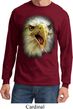 Mens Shirt Big Eagle Face Long Sleeve Tee T-Shirt