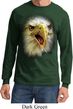 Mens Shirt Big Eagle Face Long Sleeve Tee T-Shirt