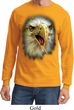 Mens Shirt Big Eagle Face Long Sleeve Tee T-Shirt