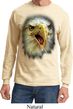 Mens Shirt Big Eagle Face Long Sleeve Tee T-Shirt