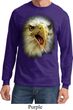 Mens Shirt Big Eagle Face Long Sleeve Tee T-Shirt