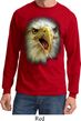 Mens Shirt Big Eagle Face Long Sleeve Tee T-Shirt