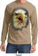 Mens Shirt Big Eagle Face Long Sleeve Tee T-Shirt