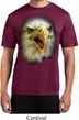 Mens Shirt Big Eagle Face Moisture Wicking Tee T-Shirt