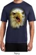 Mens Shirt Big Eagle Face Moisture Wicking Tee T-Shirt