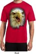 Mens Shirt Big Eagle Face Moisture Wicking Tee T-Shirt