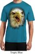 Mens Shirt Big Eagle Face Moisture Wicking Tee T-Shirt