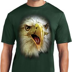 Mens Shirt Big Eagle Face Moisture Wicking Tee T-Shirt Mens Shirt Big Eagle Face Moisture Wicking Tee T-Shirt