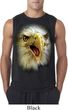 Mens Shirt Big Eagle Face Sleeveless Tee T-Shirt