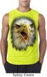 Mens Shirt Big Eagle Face Sleeveless Tee T-Shirt