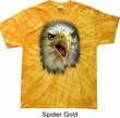 Mens Shirt Big Eagle Face Spider Tie Dye Tee T-shirt