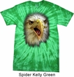 Mens Shirt Big Eagle Face Spider Tie Dye Tee T-shirt