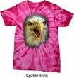 Mens Shirt Big Eagle Face Spider Tie Dye Tee T-shirt