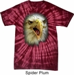 Mens Shirt Big Eagle Face Spider Tie Dye Tee T-shirt