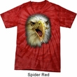 Mens Shirt Big Eagle Face Spider Tie Dye Tee T-shirt