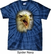 Mens Shirt Big Eagle Face Spider Tie Dye Tee T-shirt