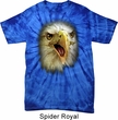 Mens Shirt Big Eagle Face Spider Tie Dye Tee T-shirt