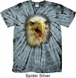 Mens Shirt Big Eagle Face Spider Tie Dye Tee T-shirt
