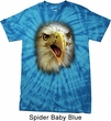 Mens Shirt Big Eagle Face Spider Tie Dye Tee T-shirt