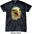 Mens Shirt Big Eagle Face Spider Tie Dye Tee T-shirt