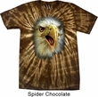 Mens Shirt Big Eagle Face Spider Tie Dye Tee T-shirt