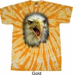 Mens Shirt Big Eagle Face Twist Tie Dye Tee T-shirt