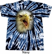 Mens Shirt Big Eagle Face Twist Tie Dye Tee T-shirt