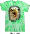 Mens Shirt Big Eagle Face Twist Tie Dye Tee T-shirt