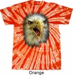 Mens Shirt Big Eagle Face Twist Tie Dye Tee T-shirt