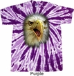 Mens Shirt Big Eagle Face Twist Tie Dye Tee T-shirt
