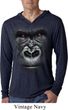 Mens Shirt Big Gorilla Face Lightweight Hoodie Tee T-Shirt
