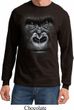 Mens Shirt Big Gorilla Face Long Sleeve Tee T-Shirt