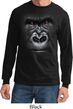 Mens Shirt Big Gorilla Face Long Sleeve Tee T-Shirt