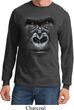 Mens Shirt Big Gorilla Face Long Sleeve Tee T-Shirt