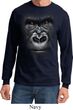 Mens Shirt Big Gorilla Face Long Sleeve Tee T-Shirt