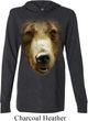 Mens Shirt Big Grizzly Bear Face Lightweight Hoodie Tee