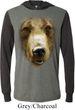Mens Shirt Big Grizzly Bear Face Lightweight Hoodie Tee