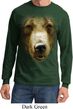 Mens Shirt Big Grizzly Bear Face Long Sleeve Tee T-Shirt