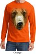 Mens Shirt Big Grizzly Bear Face Long Sleeve Tee T-Shirt