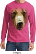 Mens Shirt Big Grizzly Bear Face Long Sleeve Tee T-Shirt